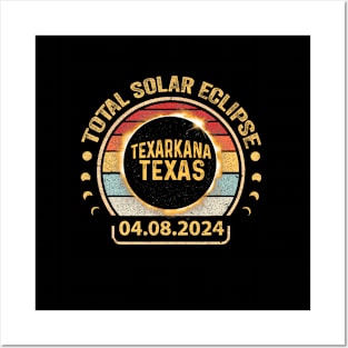 Texarkana Texas Tx Total Solar Eclipse 2024 Totality Posters and Art